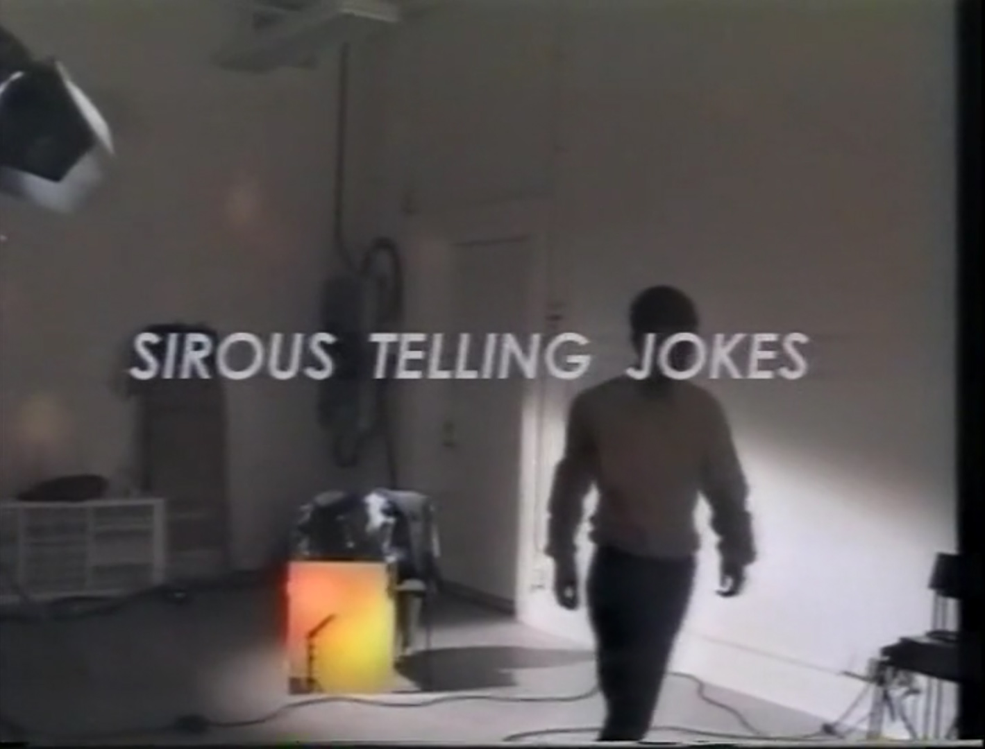 Sirous Namazi, Sirous Telling Jokes, 1996, 5:14 minutes, Video Courtesy of Galerie Nordenhake, Images Courtesy of Delgosha Gallery & the artist