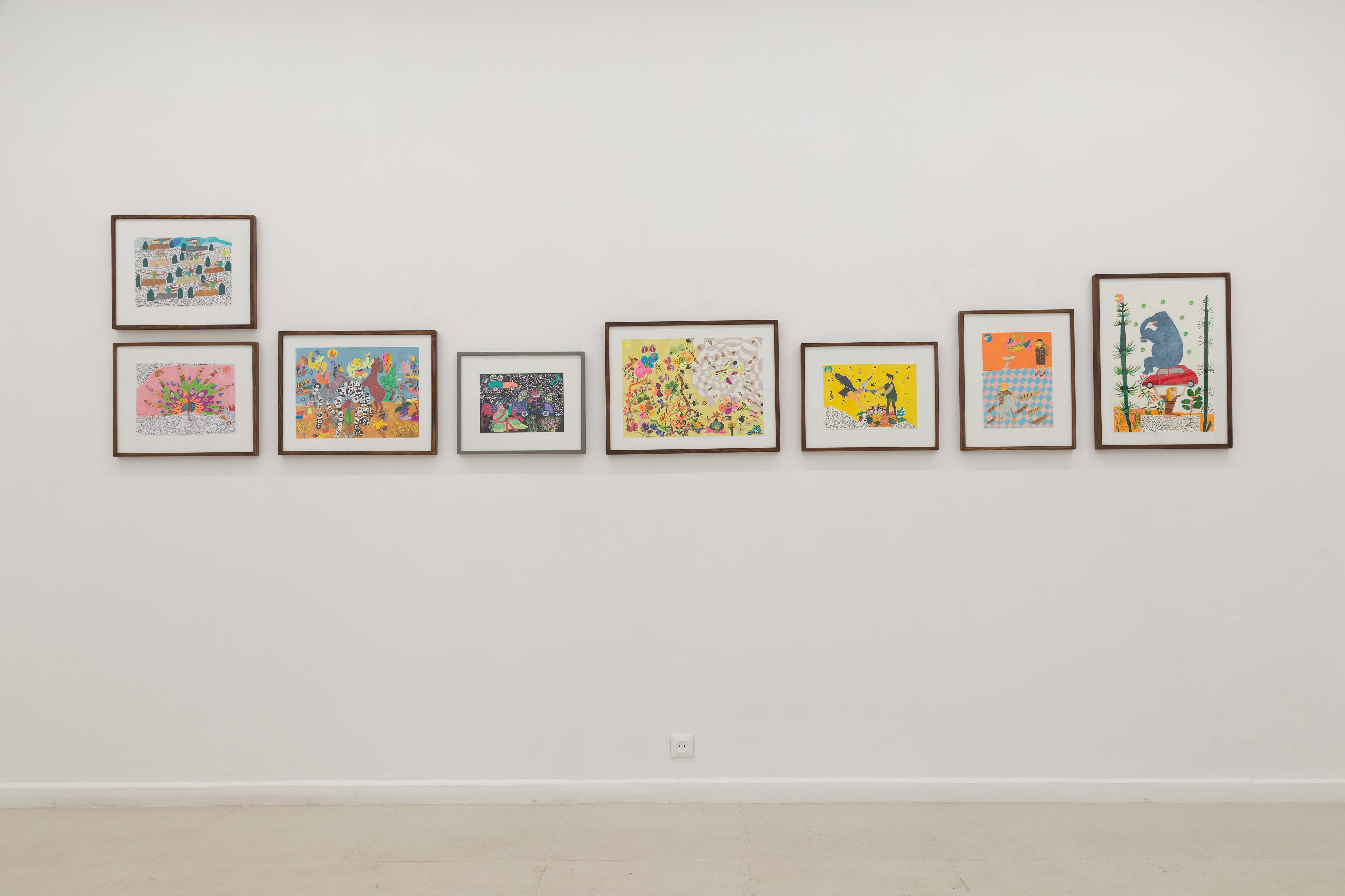 Installation view - Course, on the spur of the moment