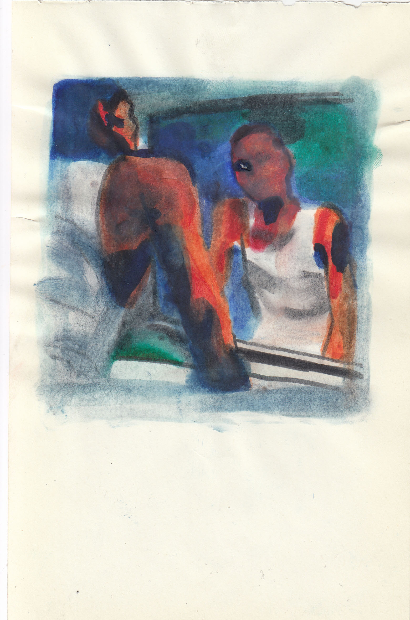 Soorena Petgar , Untitled , 2013 , Marker On Paper , 12 x 21 Cm