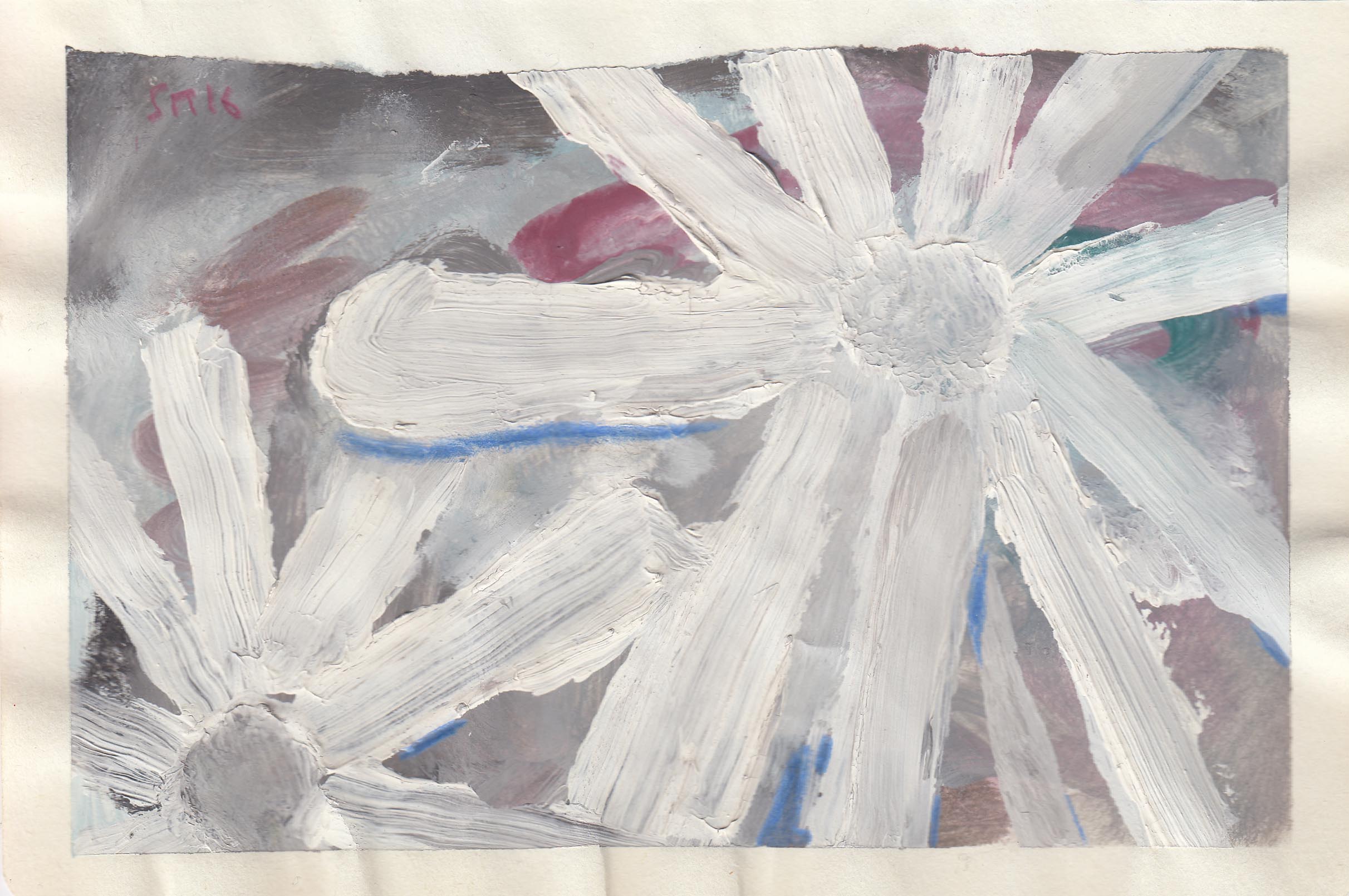 Soorena Petgar , Untitled , Gouache & pencil On Paper , 20 x 13 Cm
