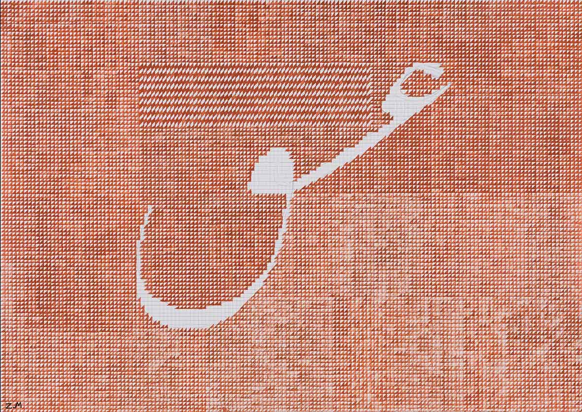 Zahra Mahmoudkhani , Untitled , 2021 , Acrylic On Paper, 38 x 27 Cm