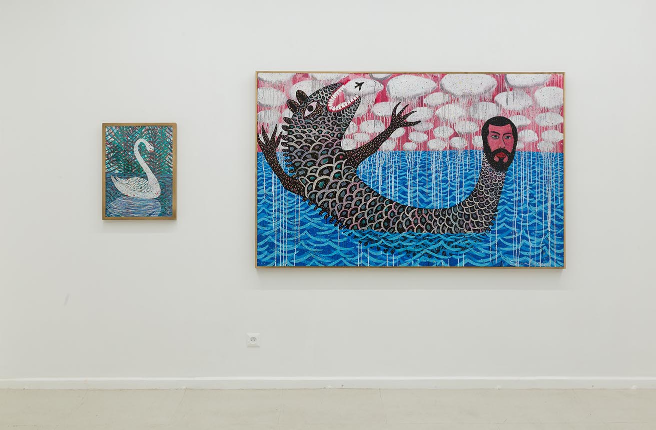 Installation view - The sea, which can't be seen from the coast