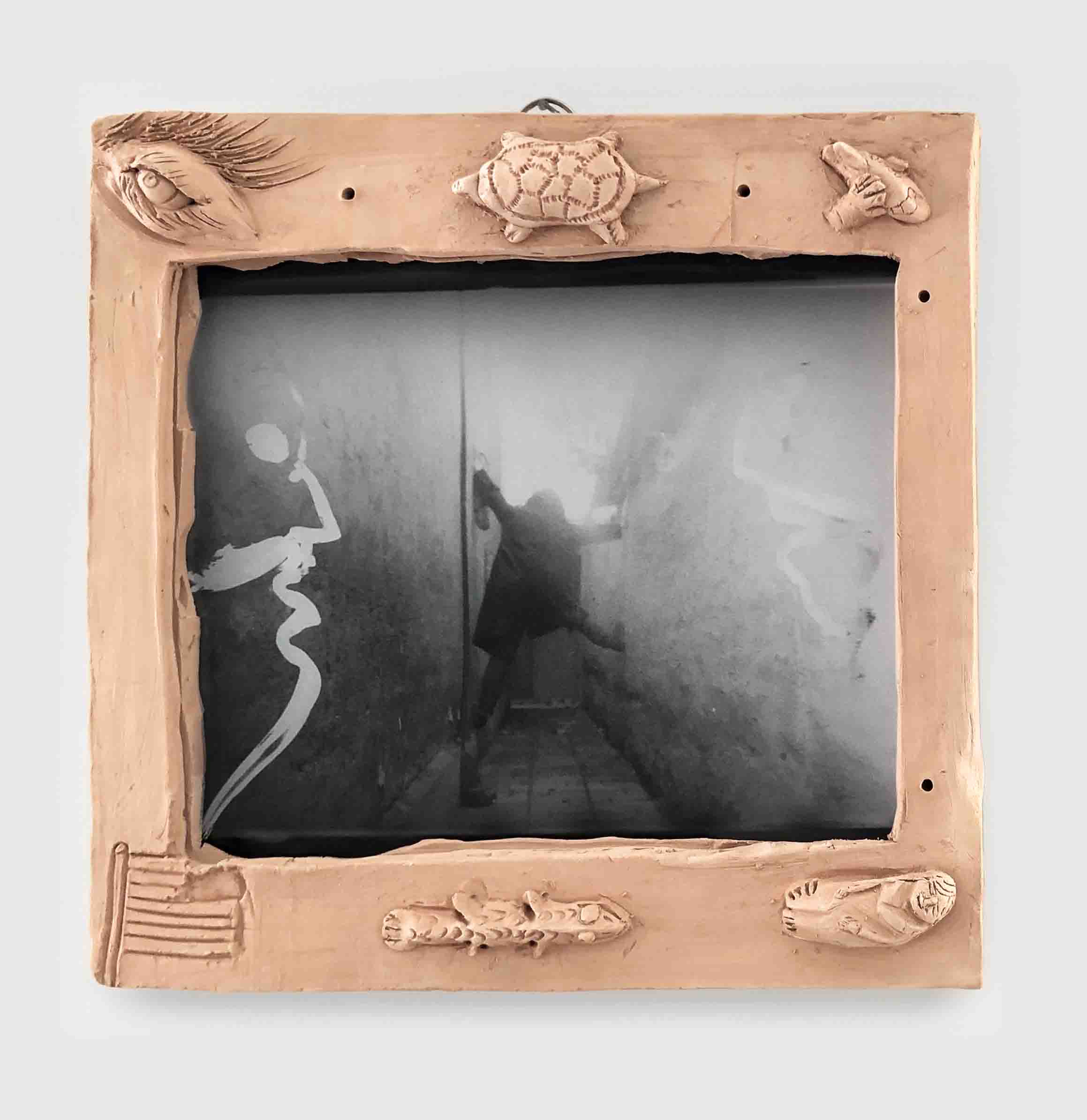 Silver Gelatin Print . 2020. Sculpture Frame 2020  , 28 x 28, Parents Without Past