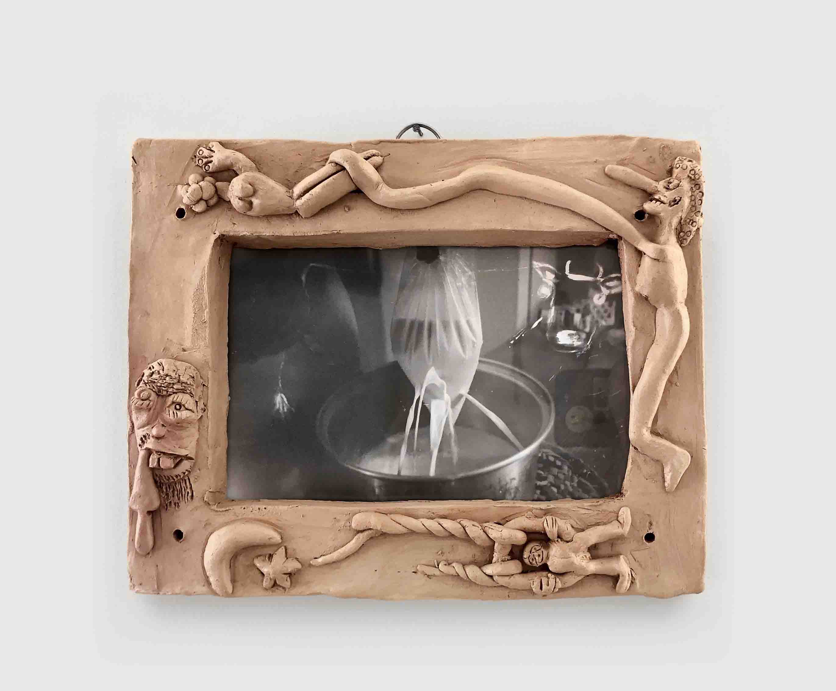 Silver Gelatin Print . 2007 . Sculpture Frame 2020  , 20 x 25 , Parents Without Past