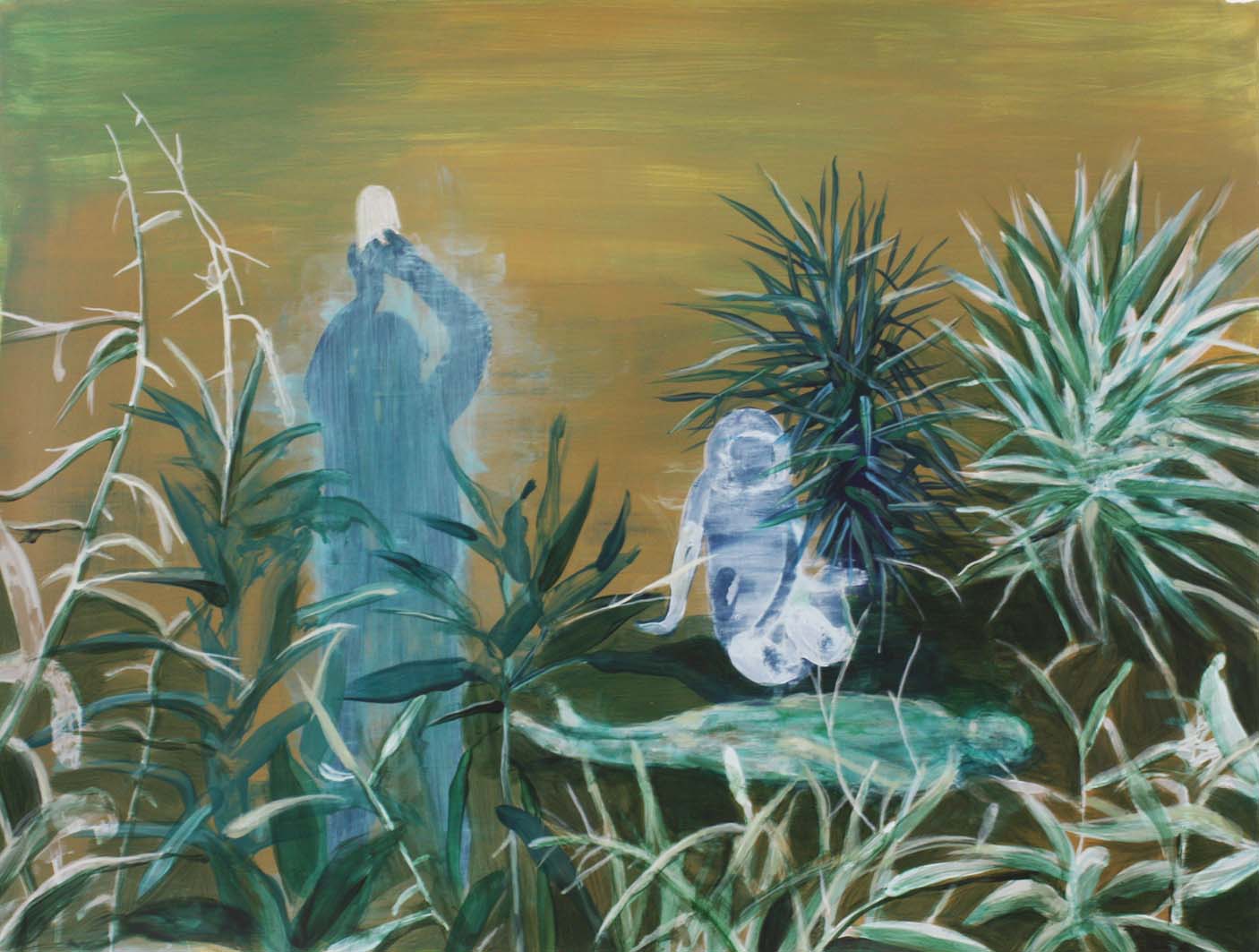 Zahra Zonouz , Untitled , 2019 , Acrylic On Paper , 56 x 43 Cm