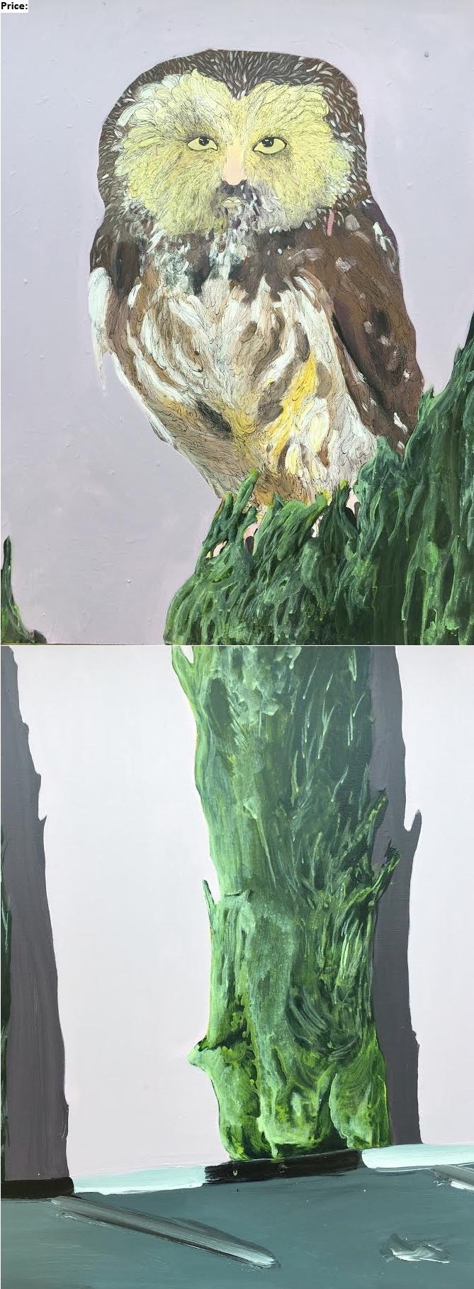 Sara Rahmanian , Diptych , 2014 , Acrylic On Canvas , 50 x 140 Cm