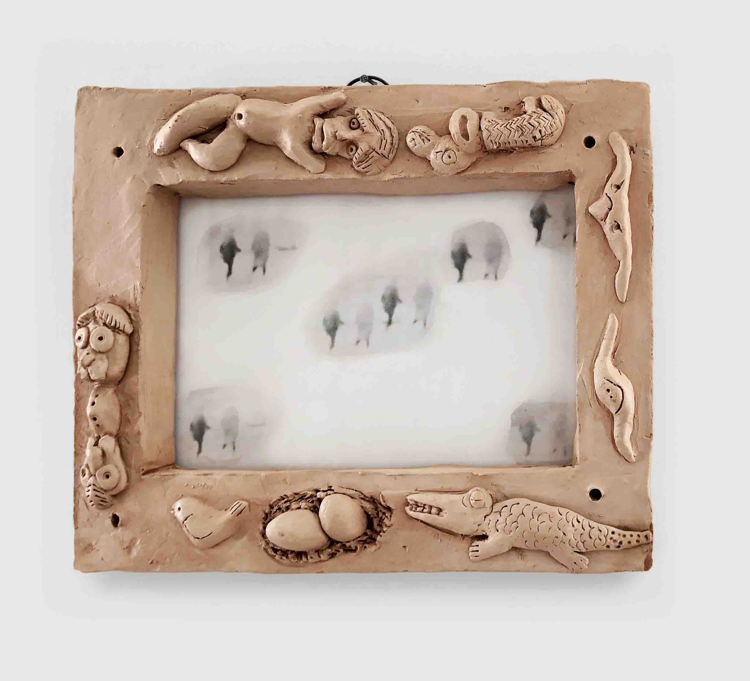Silver  Gelatin Print . 2019 . Sculpture Frame 20 x 25 , Parents Without Past